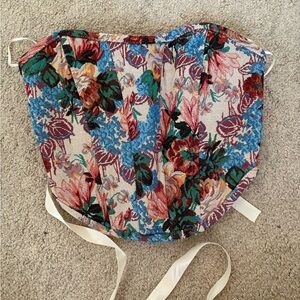 Floral Tapestry Corset Top